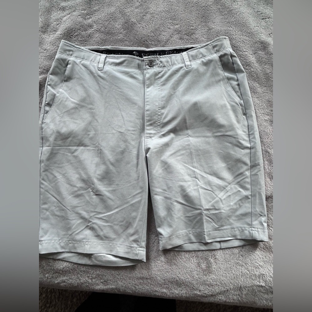 Pebble Beach Light Gray‎ Flat Front Shorts